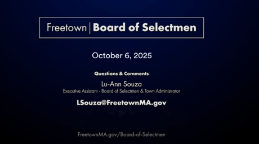 Navigate to Freetown Board of Selectmen 10-6-25