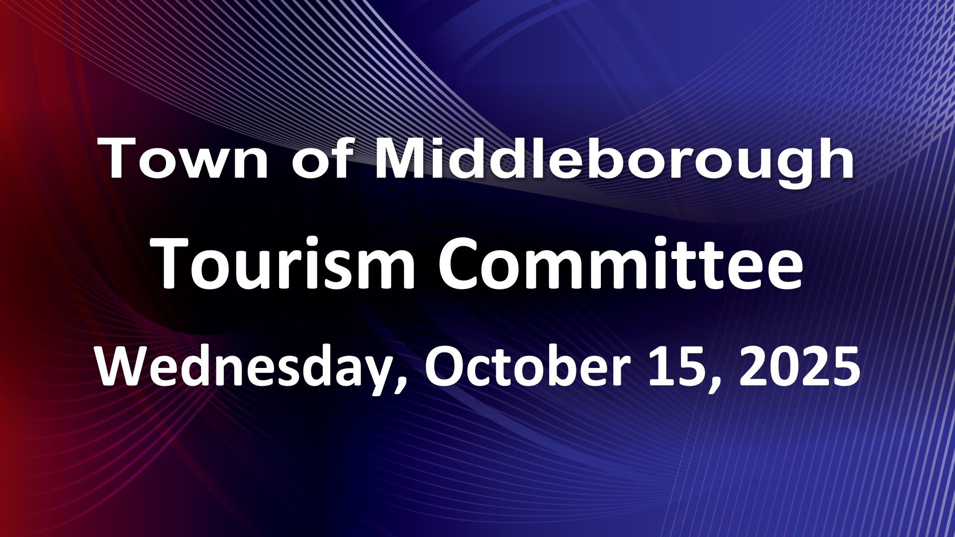 Navigate to Tourism Committee 10-15-25