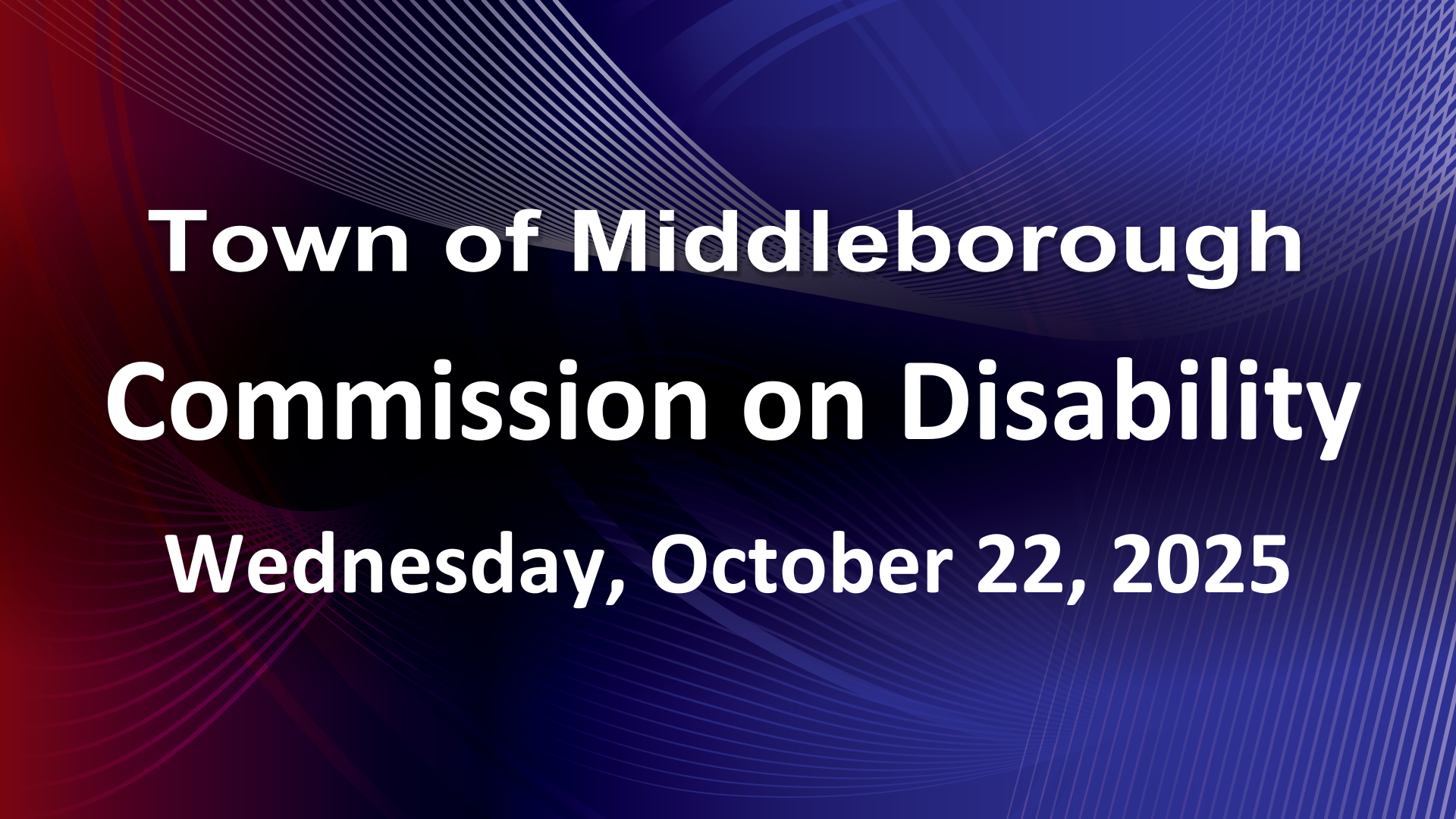 Navigate to Commission on Disability 10-22-25