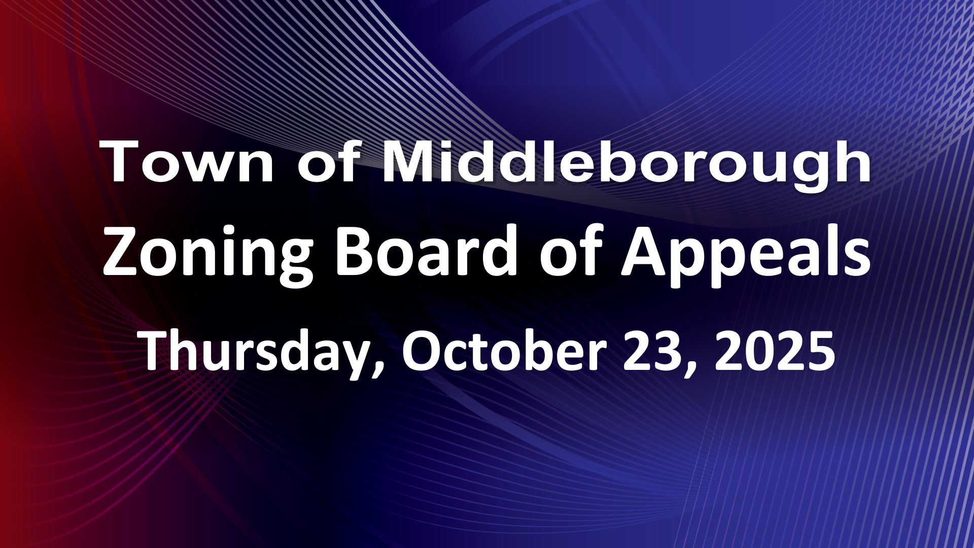 Navigate to Zoning Board of Appeals 10-23-25