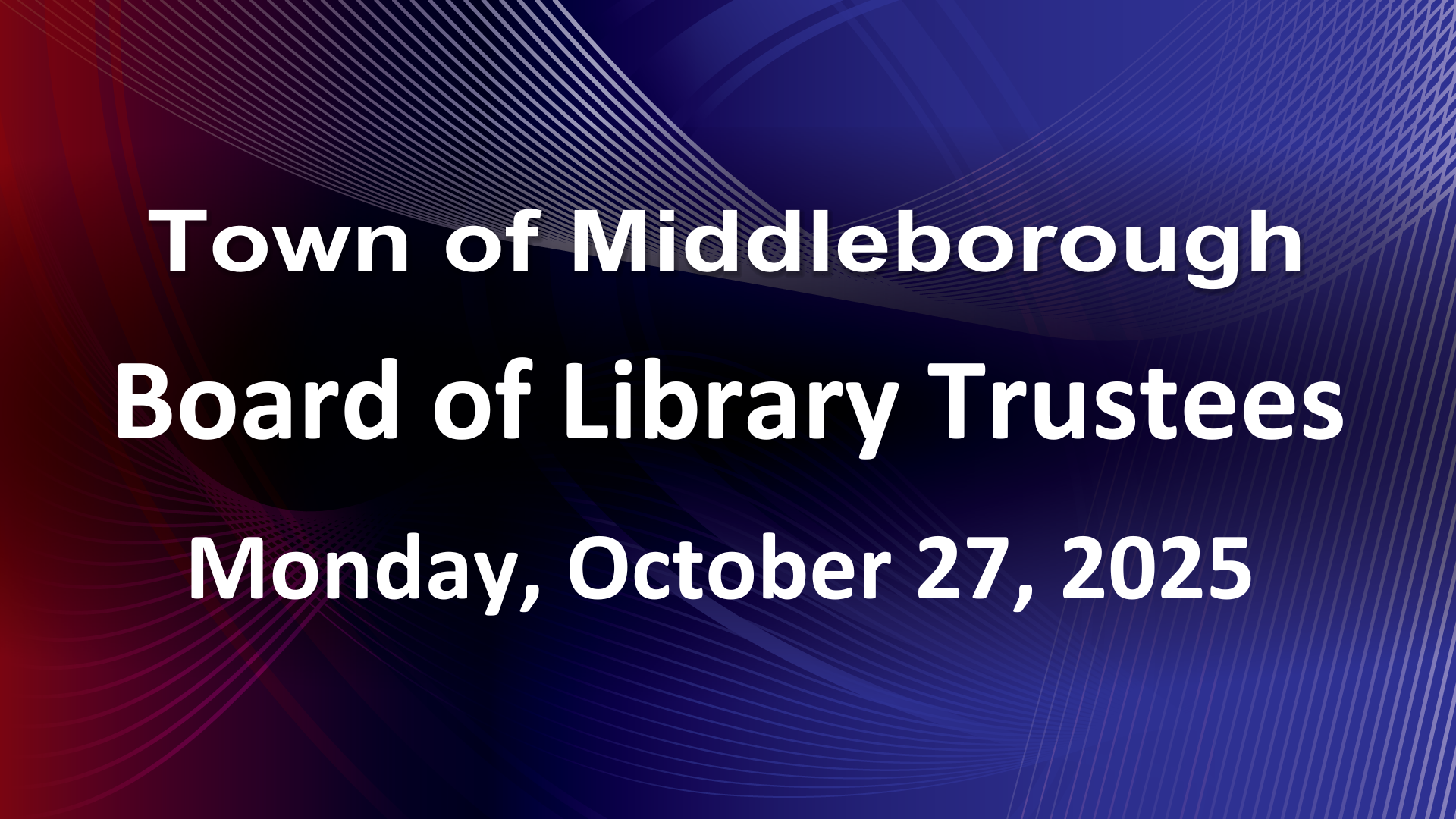 Navigate to Board of Library Trustees 10-27-25