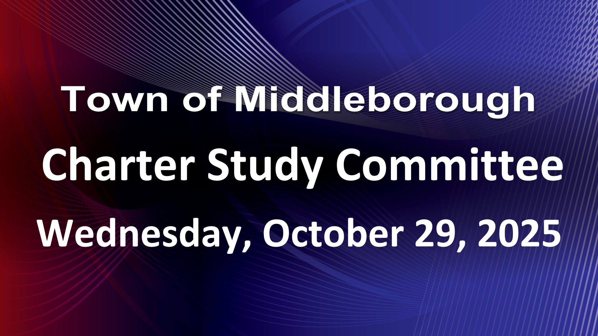 Navigate to Charter Study Committee 10-29-25
