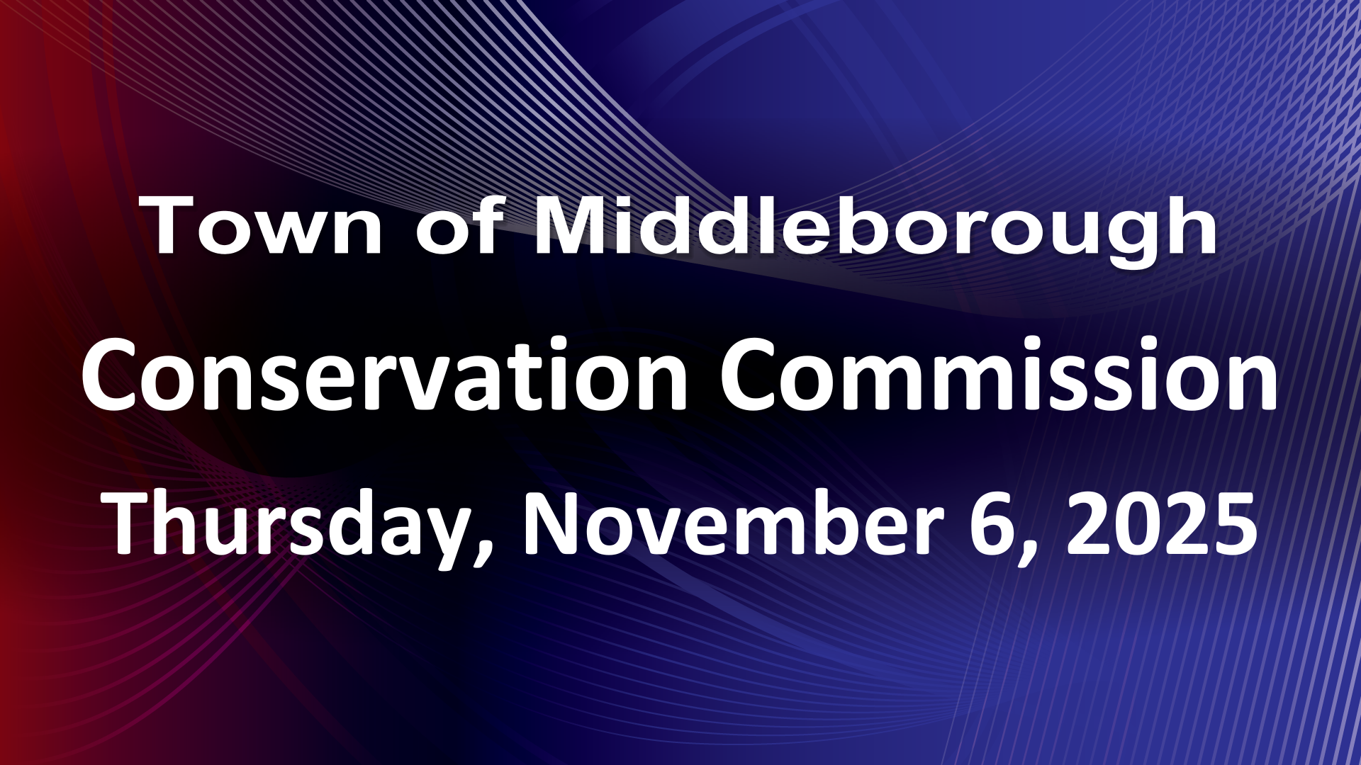 Navigate to Conservation Commission 11-6-25