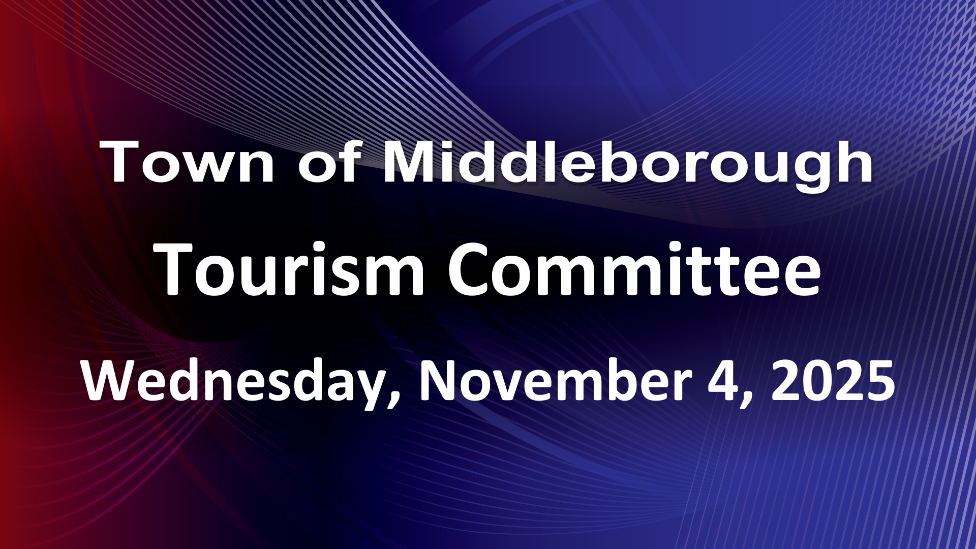 Tourism Committee 11-5-25