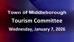 Navigate to Tourism Committee 1-7-26