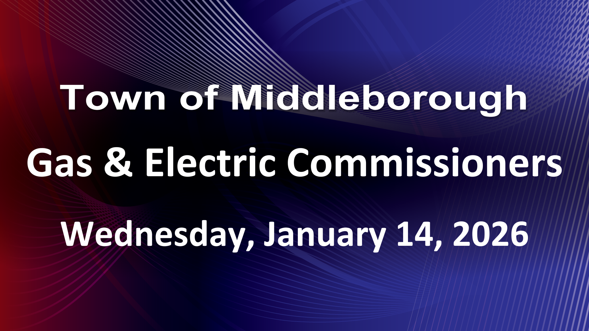 Conservation Commission 1-15-26