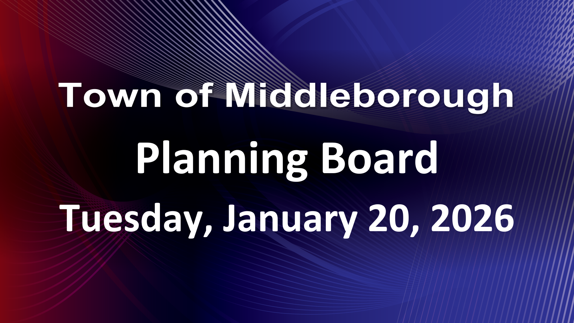 Zoning Board of Appeals 1-22-26