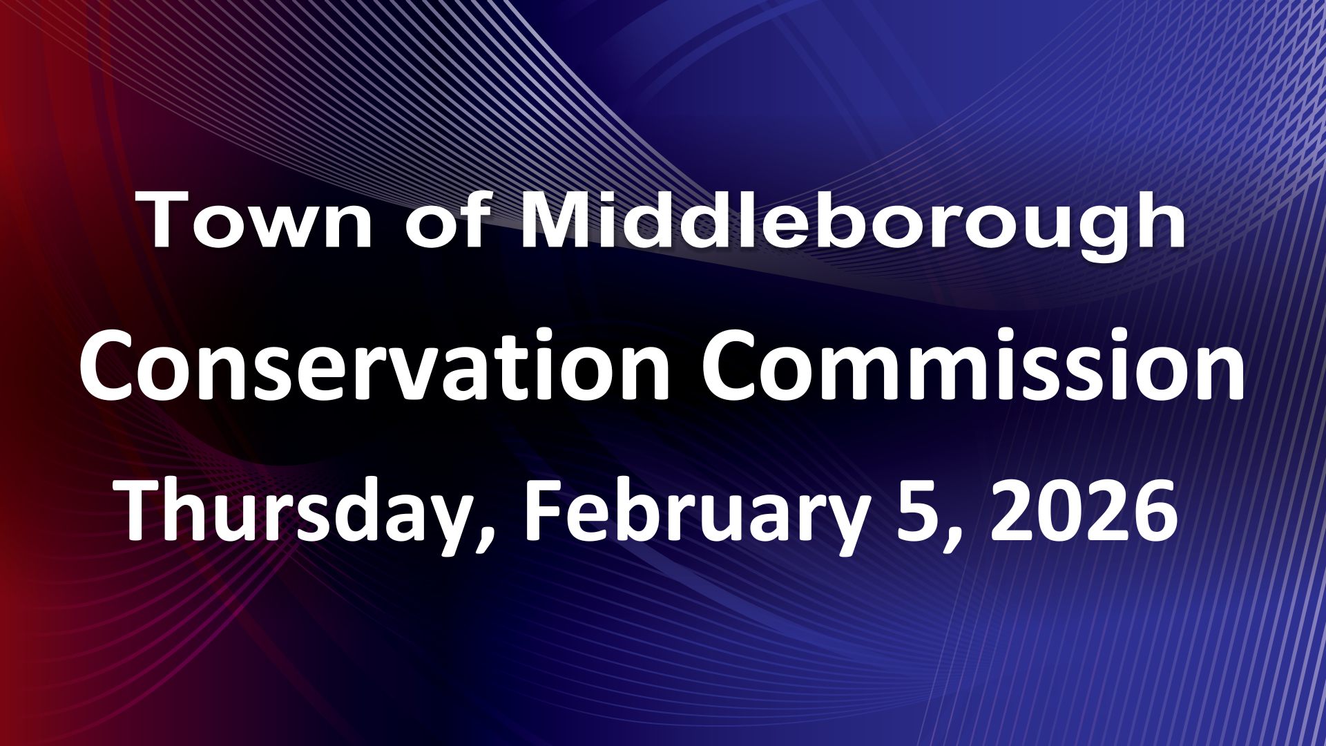 Conservation Commission 2-5-26