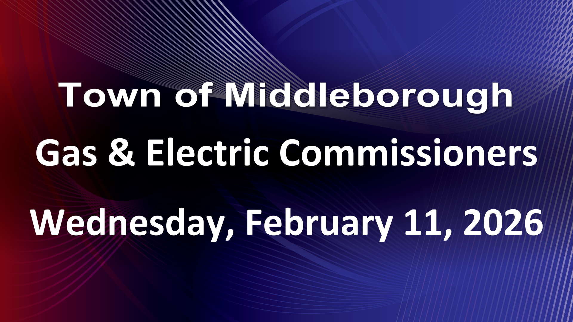 Gas & Electric Commissioners 2-11-26
