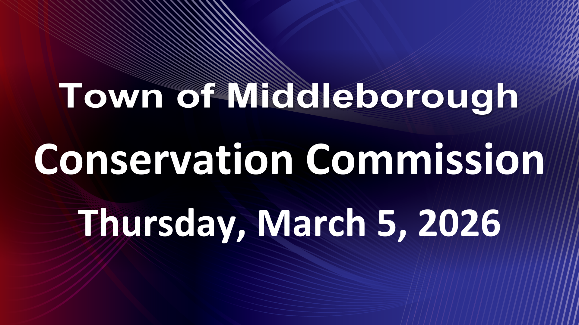 Conservation Commission 3-5-26