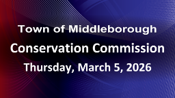 Navigate to Conservation Commission 3-5-26