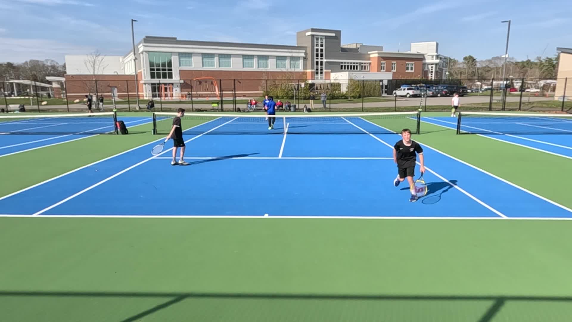 Thumbnail image for Varsity Boys Tennis vs Mashpee - 1st doubles - 4-3-2026