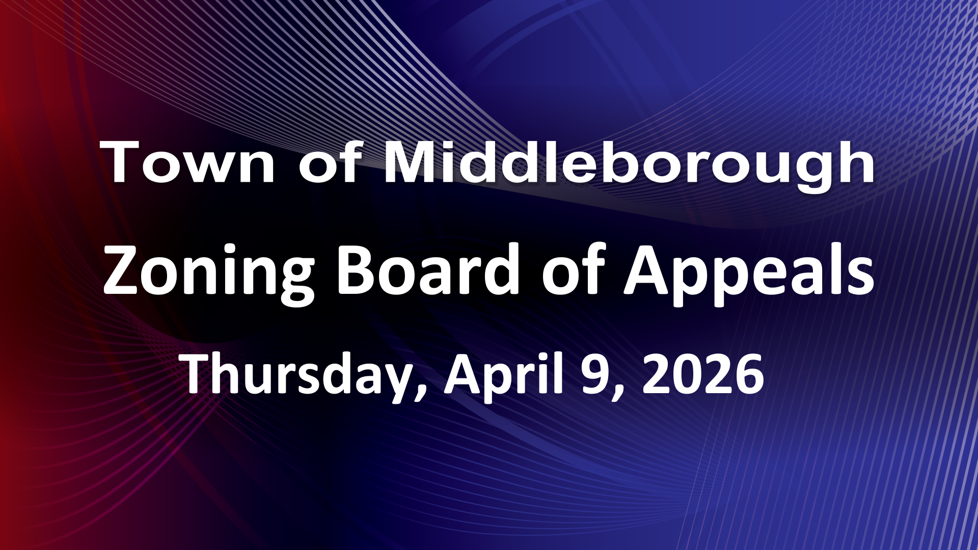 Thumbnail image for Zoning Board of Appeals 4-9-26