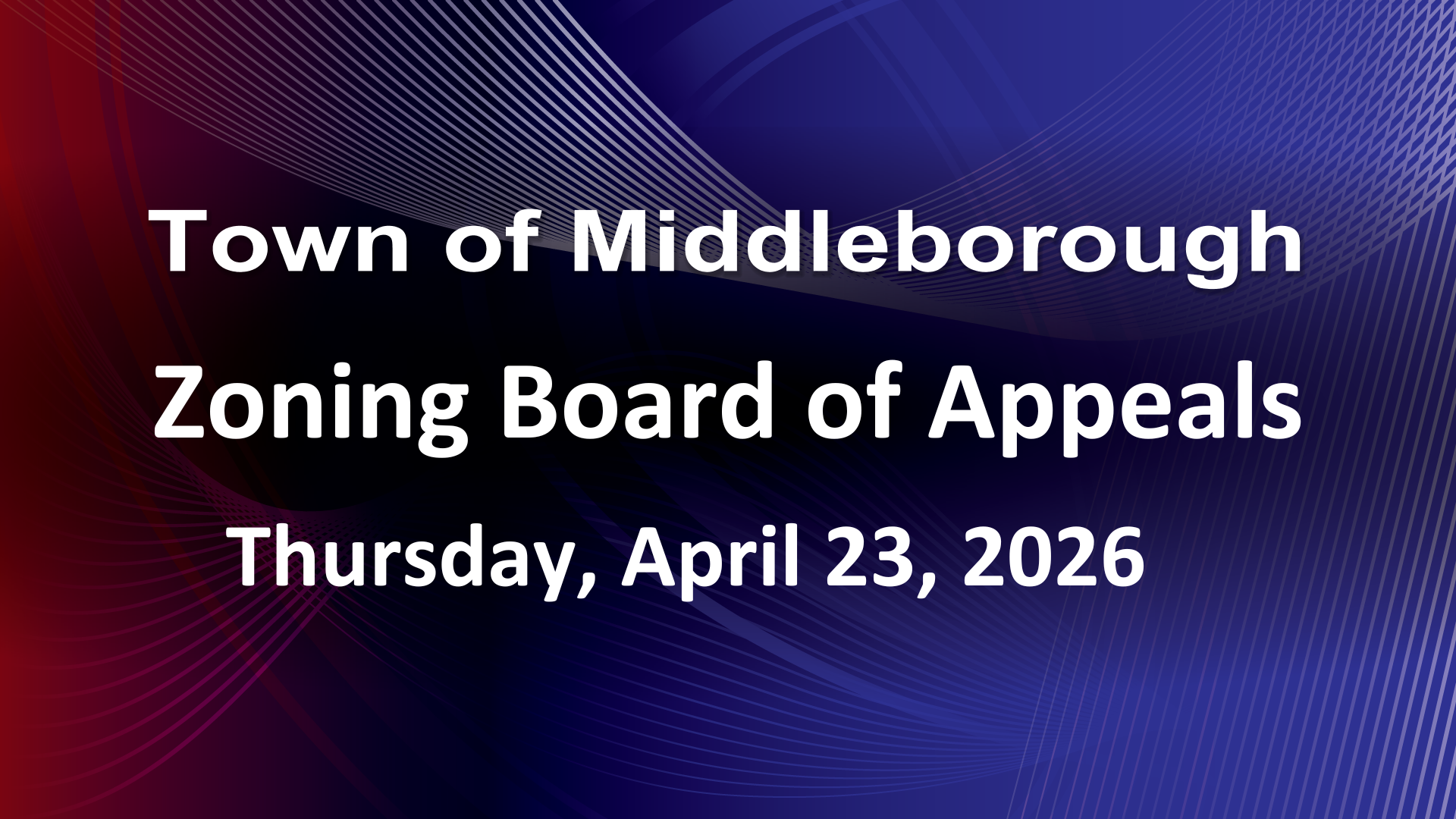 Thumbnail image for Zoning Board of Appeals 4-23-26