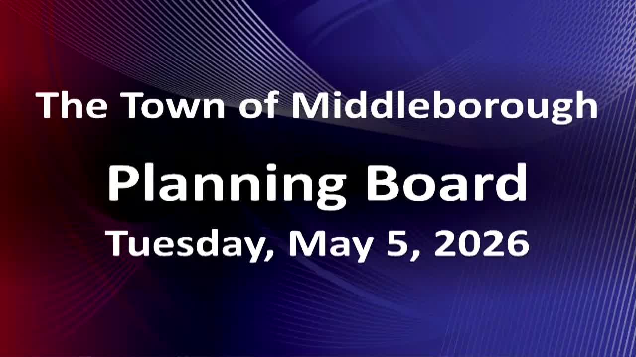Thumbnail image for Planning Board 5-5-26