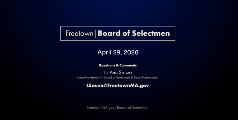 Thumbnail image for Freetown Board of Selectmen & Finance Committee 4-29-26