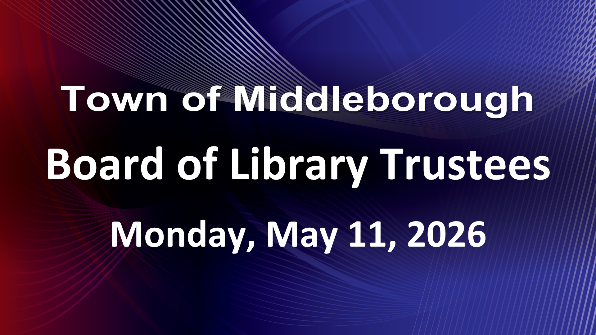 Thumbnail image for Board of Library Trustees 5-11-26