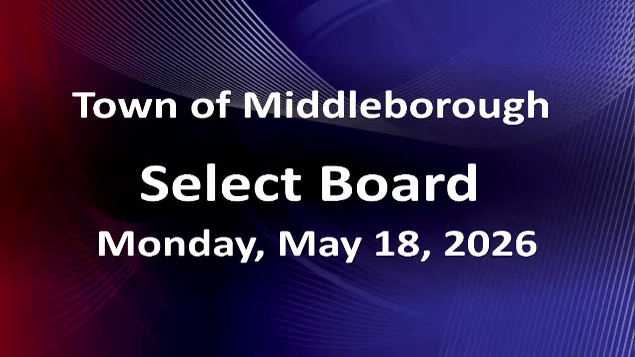 Thumbnail image for Select Board 5-18-26
