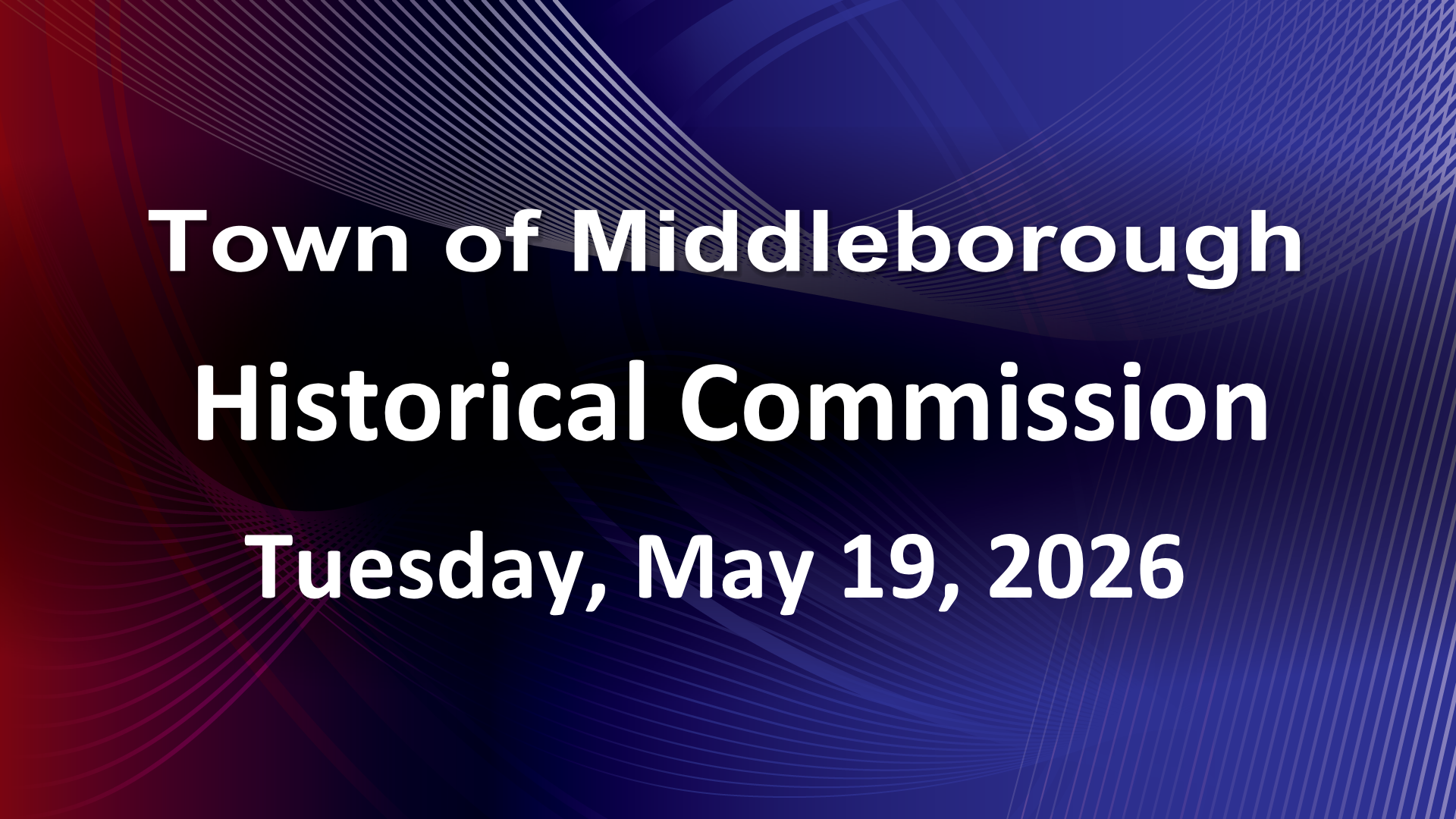 Thumbnail image for Historical Commission 5-19-26