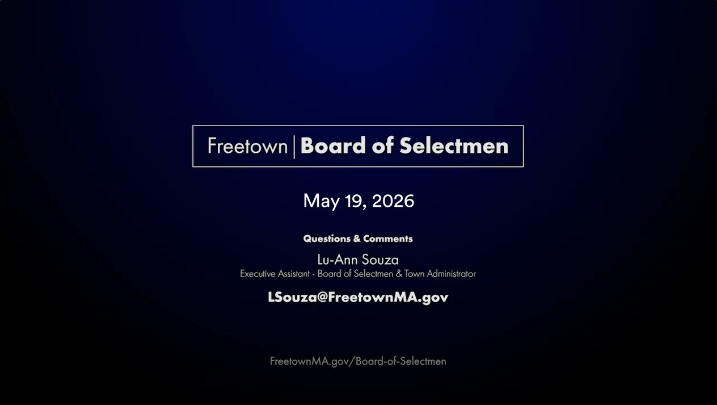 Thumbnail image for Freetown Board of Selectmen 5-19-26