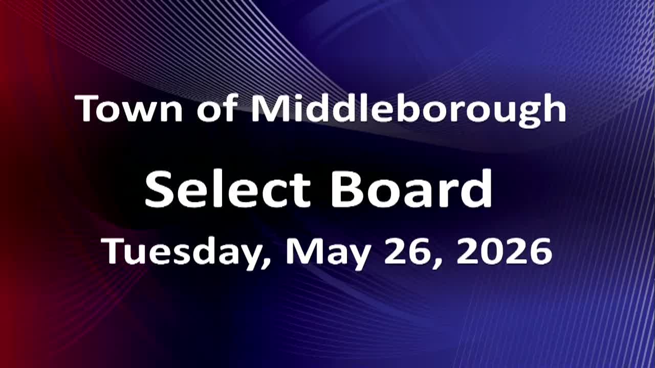 Thumbnail image for Select Board 5-26-26