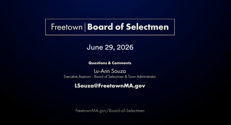 Thumbnail image for Freetown Board of Selectmen 6-29-26