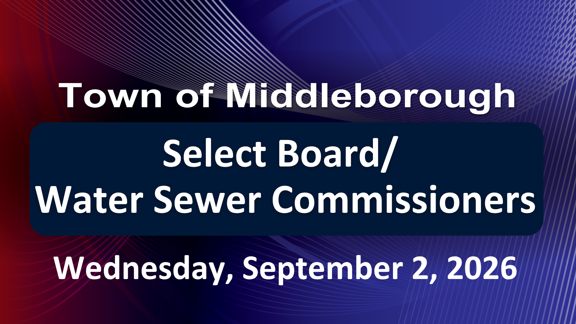 Thumbnail image for Select Board / Water Sewer Commissioners