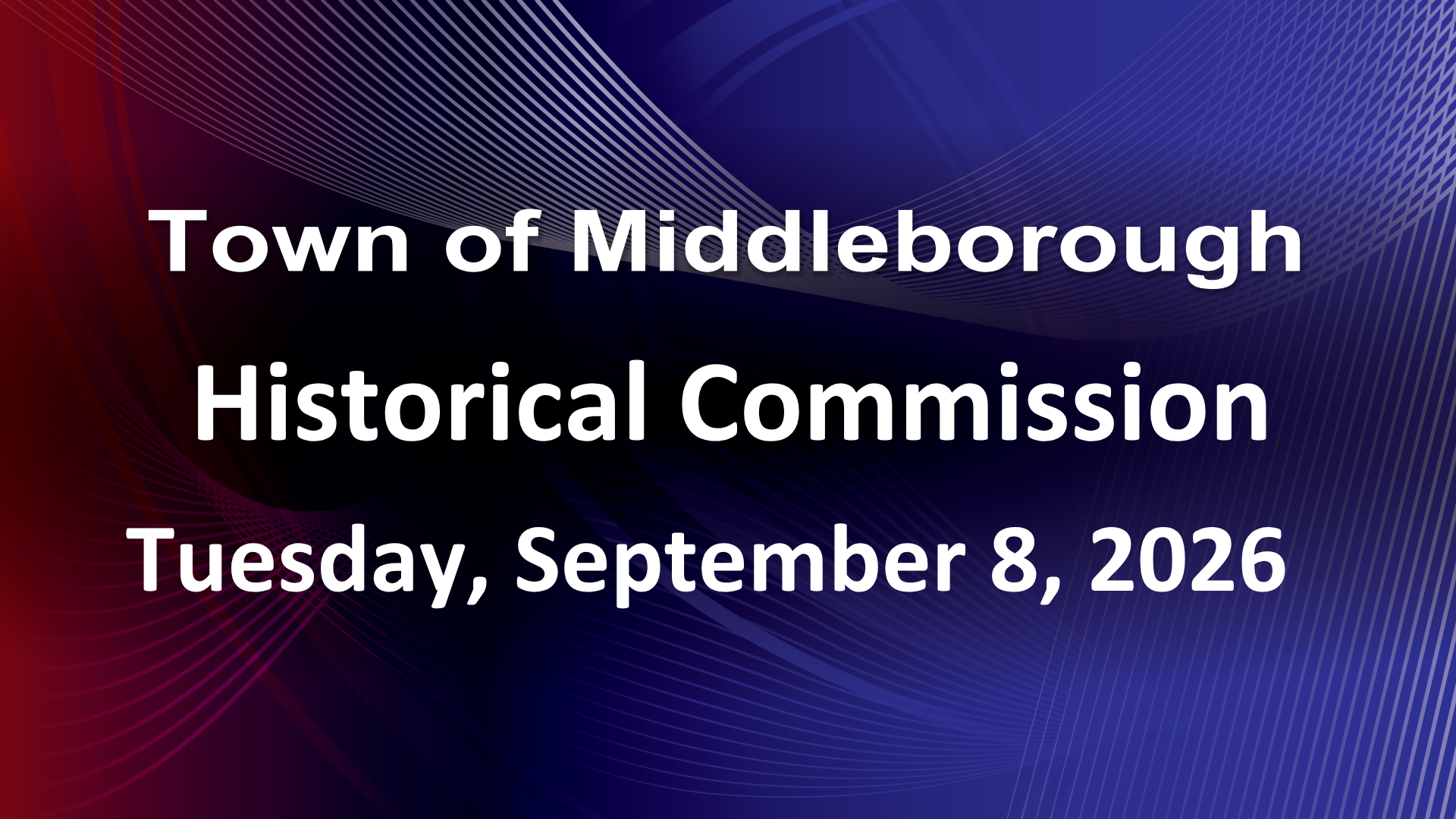Thumbnail image for Historical Commission 9-8-26