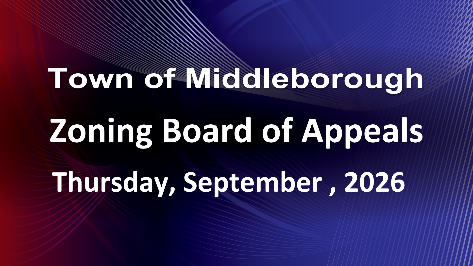 Thumbnail image for Zoning Board of Appeals 9-10-26