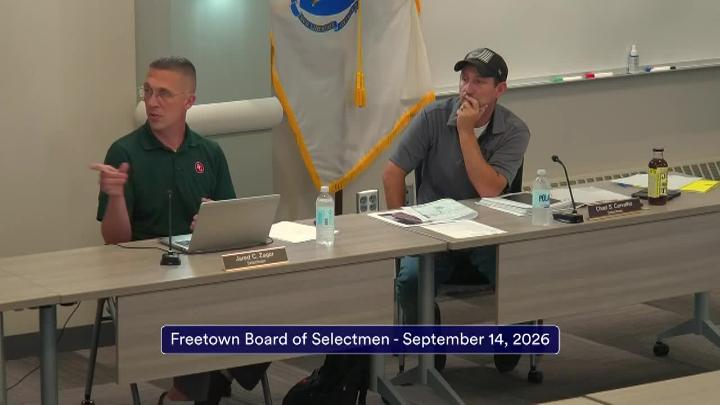 Thumbnail image for Freetown Board of Selectmen 9-14-26